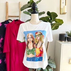 Zara Graphic Printed Girls Cotton Tee Shirt NWT